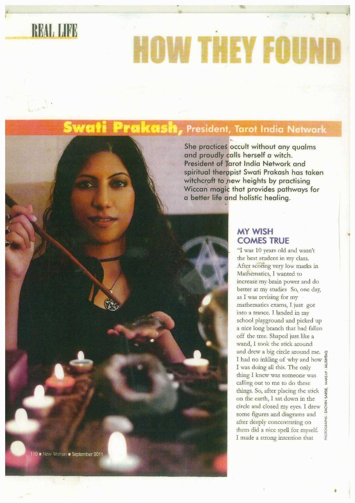 Swati Prakash Magazine Interview New Woman