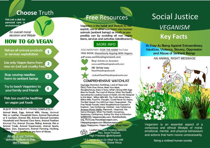 Free Veganism Leaflet Page 1